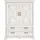 Forte Highboard Kashmir 123 x 162,3 x 48,2 cm Weiß / Beige