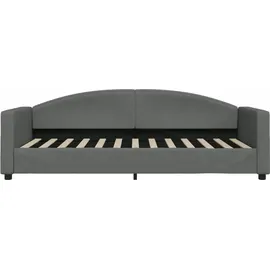 vidaXL Tagesbett Dunkelgrau 90x200 cm Stoff