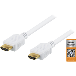 Deltaco Premium HDMI Kabel, Ethernet, 4K, 3 Meter - Weiß