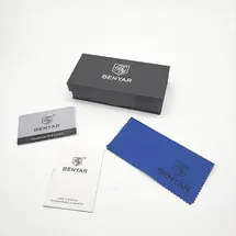 Benyar herrenuhren Chronograph Analogue Quartz Armbanduhr für männer Lederband Herren Fashion Business Sport Design 30M wasserdicht Elegantes Ges...