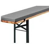 Xiao Ren Hochlehner-Auflage 170x25x3cm für Indoor- und Outdoor-Stühle, hochdichter Schaumstoff, rutschfest, Bezug waschbar, für Biertisch- und Partyzeltgarnitur
