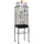 Yaheetech Vogelkäfig Vogelbauer XXL 160 x 110 x 50 cm schwarz