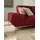 W.Schillig Ecksofa "run, Designsofa mit tollem Sitzkomfort, bequem, L-Form", rot (light brick w82), B:279cm H:88cm T:178cm, Longlife Xtra-Leder Z73: Naturwalkleder der Luxusklasse aus den erlesensten Rohhäuten.