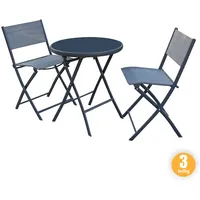 HC Garten & Freizeit Glastischset Bistroset Balkonset mit 2