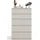 veneti Grosse Kommode Malwa M5 Schrank 5 Schubladen Kaschmir Beige Für Zuhause Für Büro - Beige