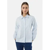 Comma, Bluse, blau|weiß, 34