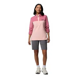 Columbia Benton Springs 1/2 Damen-Pullover mit Schnappverschluss Rosa Sand / Rosette M