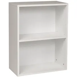 furni24 Bücherregal 60 x 31 x 77 cm Weiß