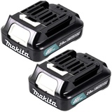 Makita Makita, Akku Power Set Li 12V mit 2x BL1021B Akku 2,0Ah 2x 197396-9) - Nachfolger von BL1020B