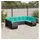 vidaXL Gartensofa-Set 9-tlg. schwarz