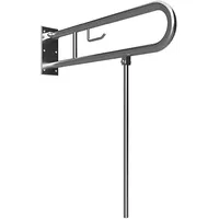 Brillantbad BELP Stützklappgriff in U-Form mit Toilettenpapierhalter & Standfuß