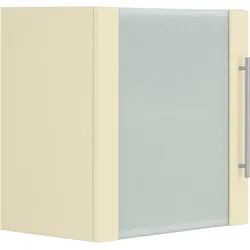 Glashängeschrank WIHO KÜCHEN "Unna", beige (front und korpus: magnolia), B:60cm H:56,5cm T:35cm, Schränke, Front mit Glaseinsatz