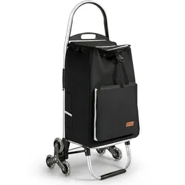Sekey Einkaufstrolley Schwarz 50L