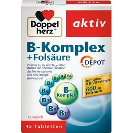 Doppelherz Aktiv B-Komplex + Folsäure Tabletten 45 St.