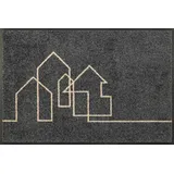 Wash+Dry Linestreet 50 x 75 cm Grau