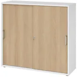bümö Aktenschrank 3OH 80 x 40 x 120 weiß