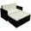 vidaXL Garten-Lounge-Set 2-tlg. schwarz