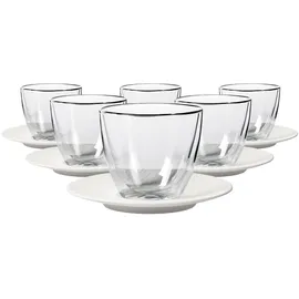 Villeroy & Boch Manufacture Rock Café au Lait-Set 6-tlg. weiß