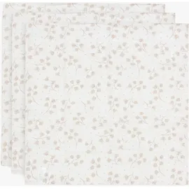 jollein Musselintuch 70x70 cm 3er-Pack, Leafy Dreams