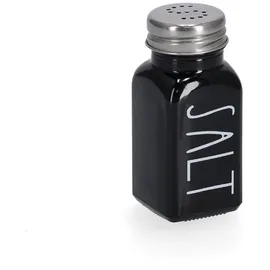 Zeller 19641 Salzstreuer SALT 80 ml, Glas/Metall, schwarz