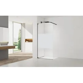 Swiss Aqua Technologies Walk-In Duschtrennwand 140 x 200 cm gold/transparent Duschwanne SATBWI140MPPR