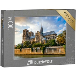 puzzleYOU Puzzle Puzzle 1000 Teile XXL „Kathedrale Notre Dame, Paris, Frankreich“, 1000 Puzzleteile, puzzleYOU-Kollektionen Kirchen, Frankreich