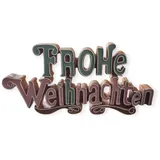 FD Deko Weihnachts Schild 18,5 x 37,5 x 4,5 cm bunt