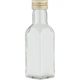 Testrut Glasflasche eckig 100 ml 4 St.