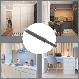 MS Beschläge Anthrazit kurz) Gummispitze Druckschnäpper Möbelfrontschnäpper Einbohr-Schnäpper