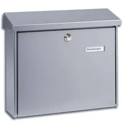 GA-Briefkasten, Amsterdam 867 Si, Stahl, silber verzinkt