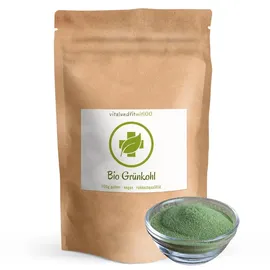 vitalundfitmit100 Bio Grünkohl Pulver 100 g