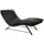 W.Schillig Relaxliege daily dreams Leder 75 x 91 x 170 cm grau mit Kissen