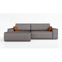Mebloland Ecksofa TOR mit Schlaffunktion. Farbe: Ash. - Grau