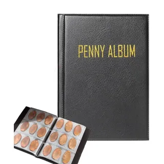 Pressed Penny Sammelalbum, Münzalbum Münzen Aufbewahrung für Sammler, Rasterhalter Veranstalter Display Lieferungen, für Elongated Coin Quetschie Pressling Souvenir Münze Reiseberechswährung