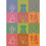 Garnier GARNIER-THIEBAUT Geschirrtuch CHIENS 56 x 77 cm 100% Baumwolle