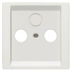 Siemens Delta Style Abdeckung für Antennensteckdose 2-Loch und 3-Loch (titanweiß)