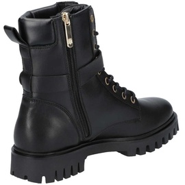 Tommy Hilfiger Damenschuhe Stiefel Schnürer Schwarz Freizeit, Schuhgröße:37 EU - Schwarz