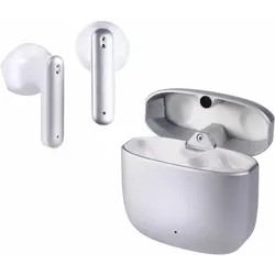 Metal Pair In-Ear Bluetooth Kopfhörer Kabellos TWS 4,5 h Laufzeit  (Silber)