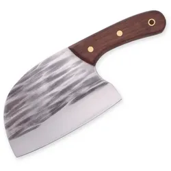 Erste Schmiede Handgeschmiedetes Kochmesser Ergonomic, Scharfes Profimesser, Ergonomischer Griff, Outdoor & Indoor Messer