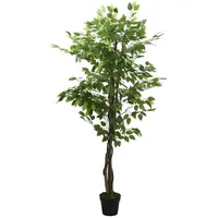 VidaXL Ficusbaum Künstlich 378 Blätter 80 cm Grün