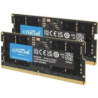 Crucial RAM 64GB Kit (2x32GB) DDR5 4800MHz CL40 Laptop-Speicher CT2K32G48C40S5