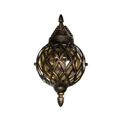 Licht-Erlebnisse Wandlampe Außen in Kupfer antik IP44 Vintage