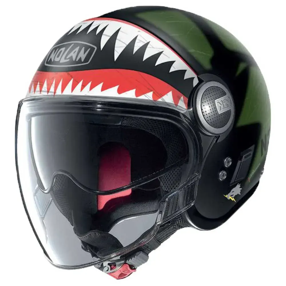 Nolan N21 Visor Skydweller Jethelm - Flat Black / Khaki - 2XS