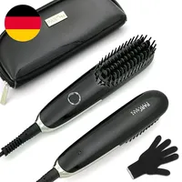 Mini Haarglätter Bürste,  Reise Haarglätter Bürste Dual Voltage Ionen Heißkamm M
