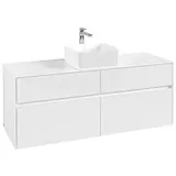 Villeroy & Boch Collaro Waschtischunterschrank | für Aufsatzecken mittig | Breite 1400 mm##Für Collaro (560 x mm) Ohne .. C04500DH