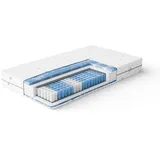 luxusbetten24 Taschenfederkernmatratze Tonnentaschenfederkern-Matratze, Luxusbetten24, 26 cm hoch, mit Gelax Auflagen 140 cm x 200 cm x 26 cm