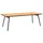 VCM Cleveland Gartentisch 90 x 220 x 74 cm Teak/schwarz
