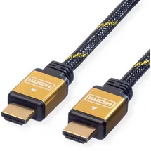 Roline 11.04.5502 Gold HDMI High Speed Kabel mit Ethernet 2,0 m
