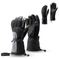 ORORO Beheizbare Handschuhe Damen Herren, 3-in-1 Beheizte Handschuhe zum Motorrad Skifahren und Wandern (Schwarz & Grau,S)