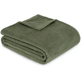 IBENA Cordoba Kuscheldecke 150 x 200 cm Grün